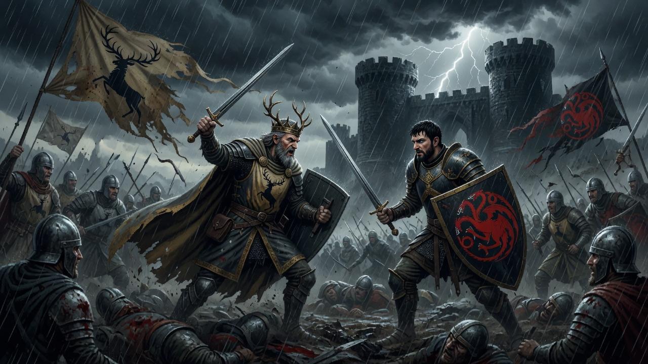 Depiction of The First Battle of the Last Storm